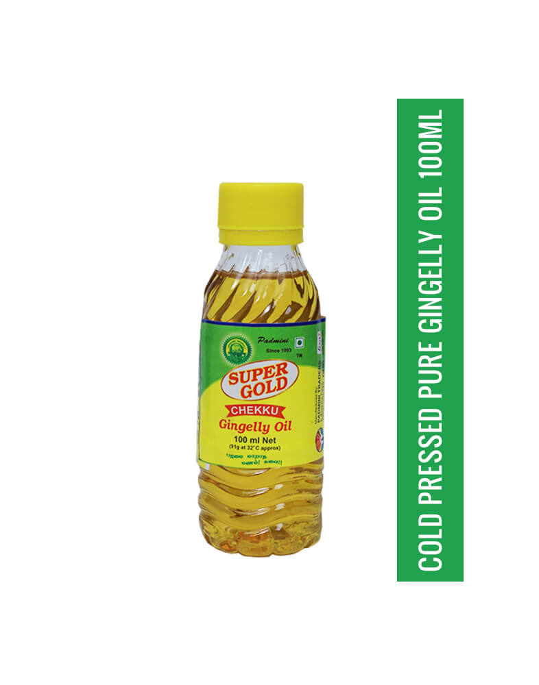 Cold Pressed Gingelly Oil 100ML – Super Gold Chekku Oil